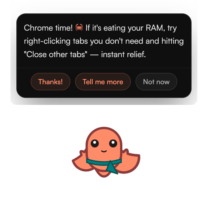 Clawster quick chat popup
